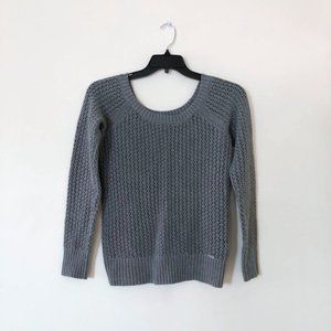 Knit sweater, scoop neck sweater